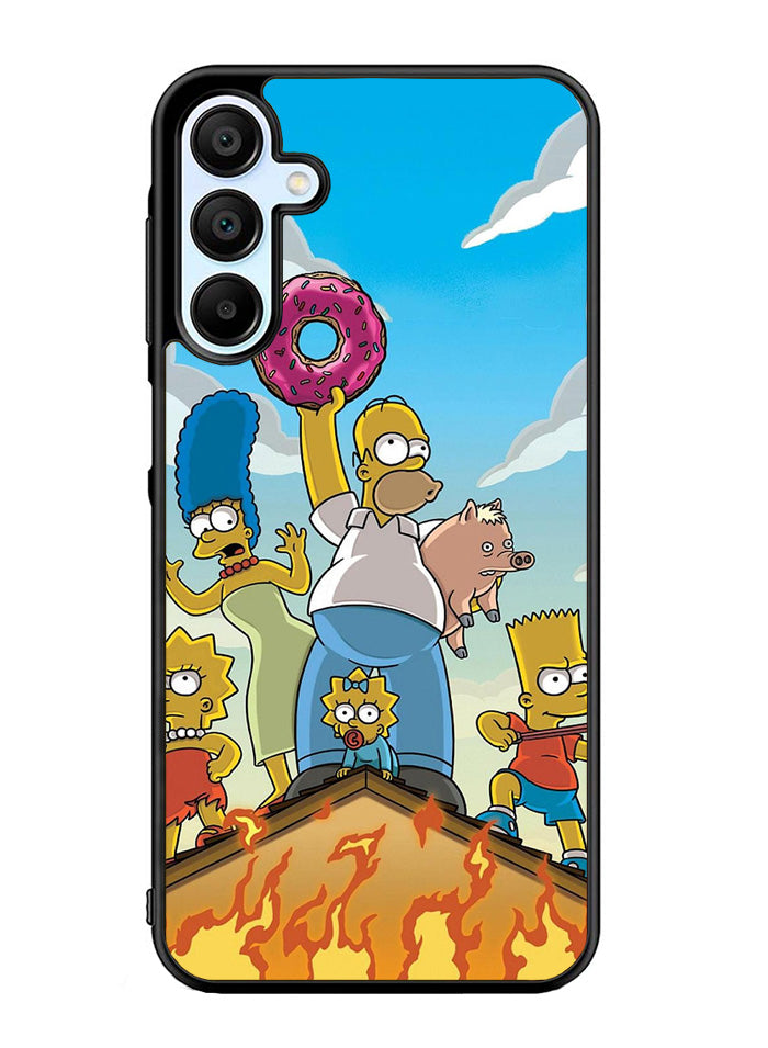 The Simpsons Fire Family Samsung Galaxy A35 5G Case OV9900