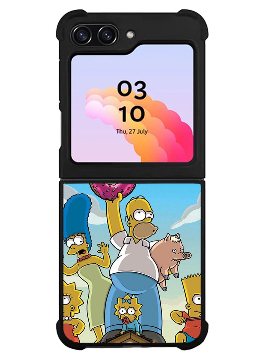 The Simpsons Fire Family Samsung Galaxy Z Flip 5 5G 2023 Case OV9900