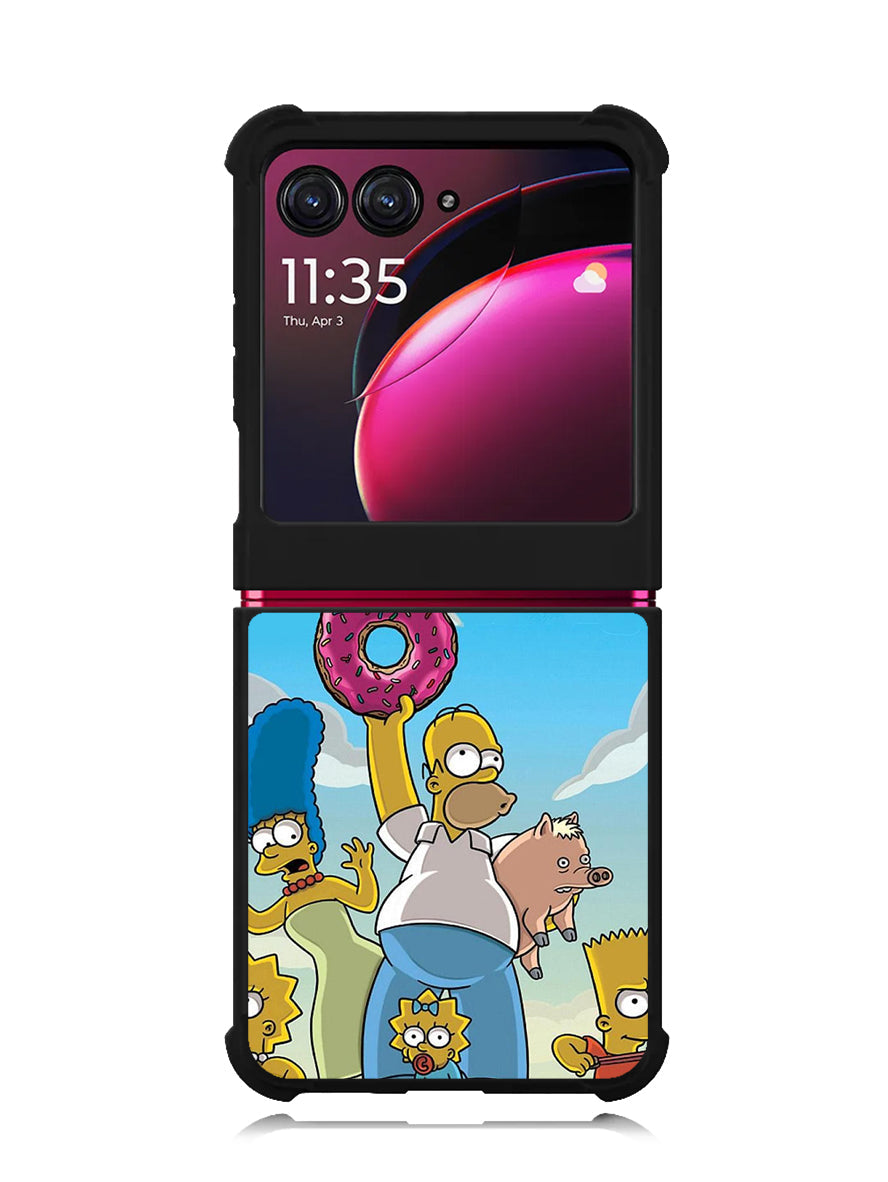 The Simpsons Fire Family Motorola Moto Razr Plus 2023 , Moto Razr+ 2023 Case OV9900