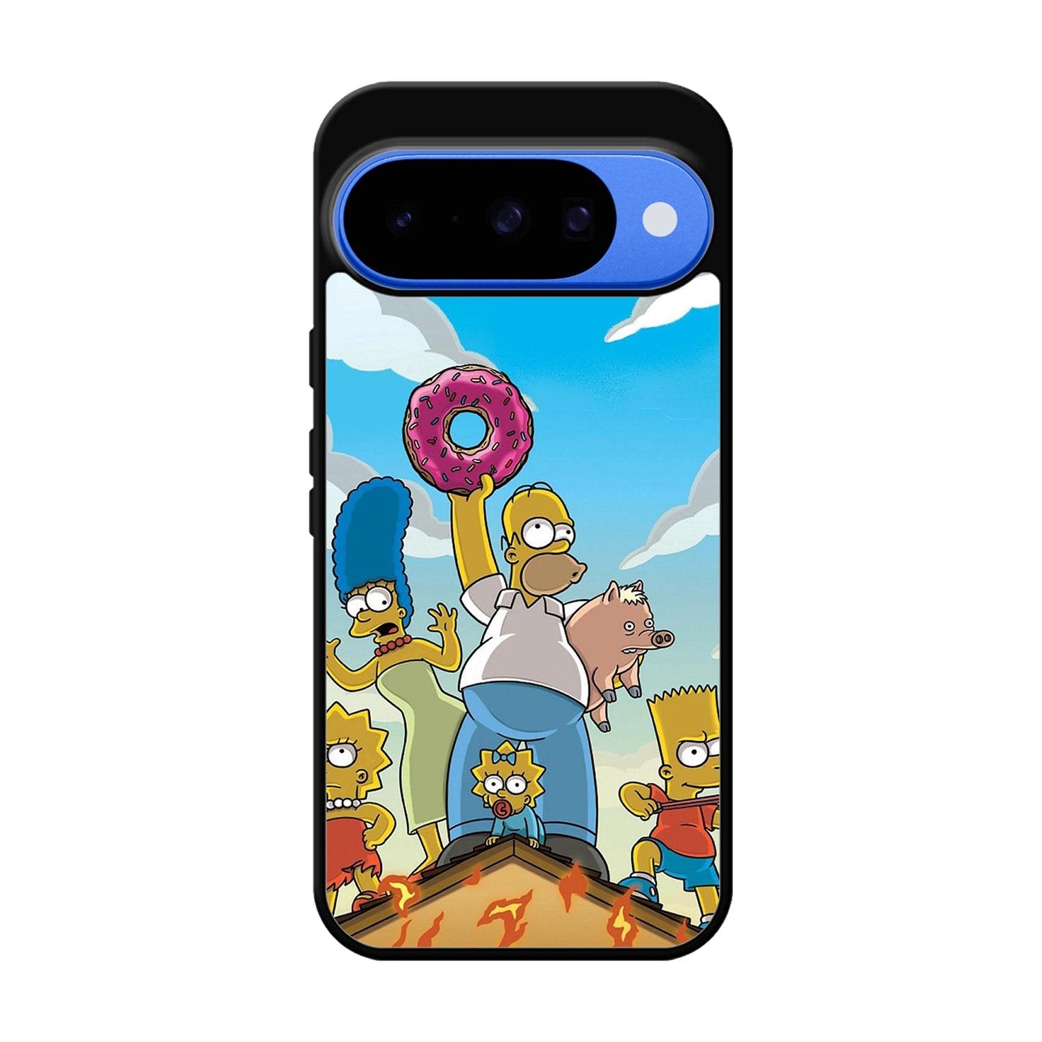 The Simpsons Fire Family Google Pixel 10 Case QC9900