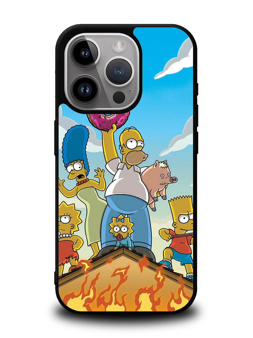 The Simpsons Fire Family iPhone 16 Pro Max Case QC9900