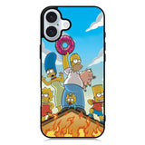 The Simpsons Fire Family iPhone 16 Plus Case QC9900