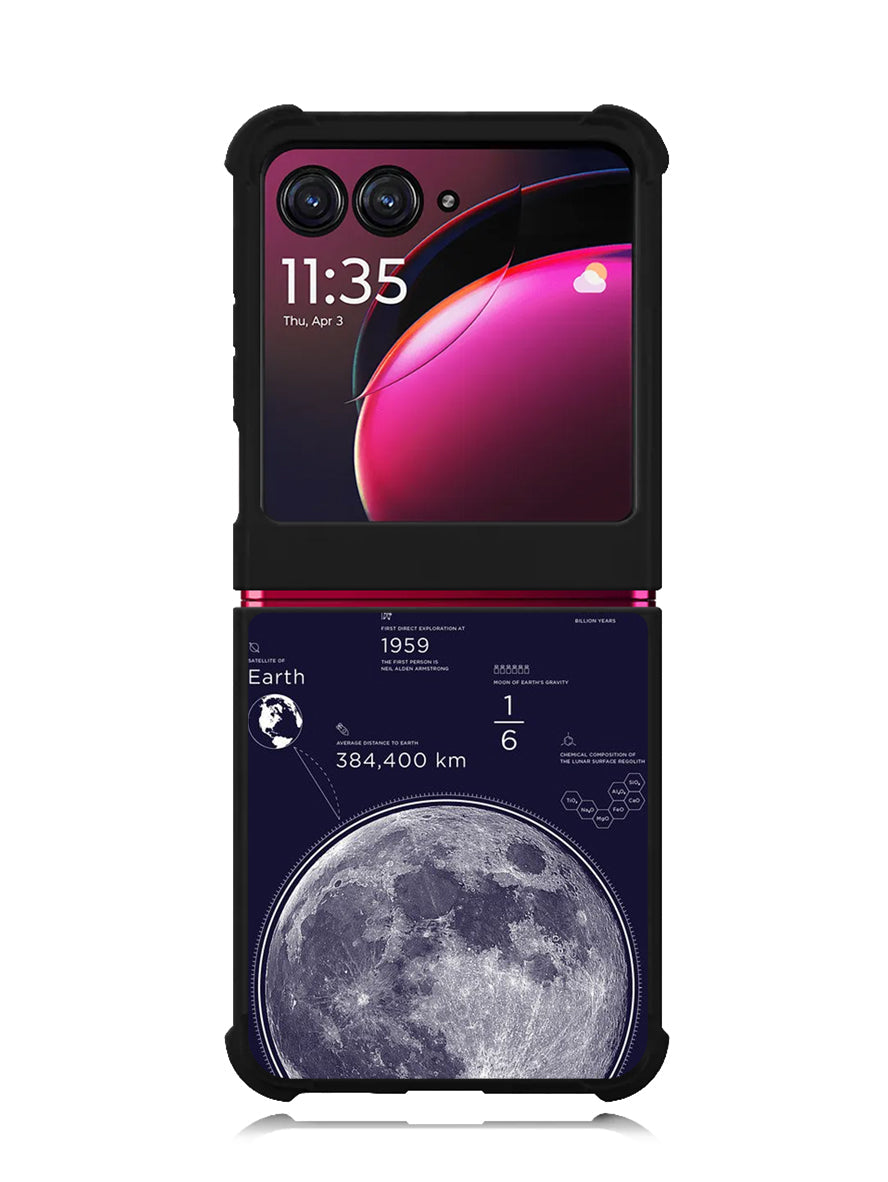 Nasa MOON The bright sign of the dark Motorola Moto Razr Plus 2023 , Moto Razr+ 2023 Case OV9915