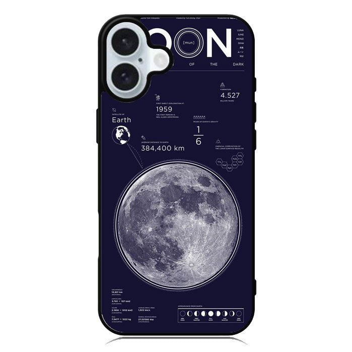 Nasa MOON The bright sign of the dark iPhone 16 Case QC9915