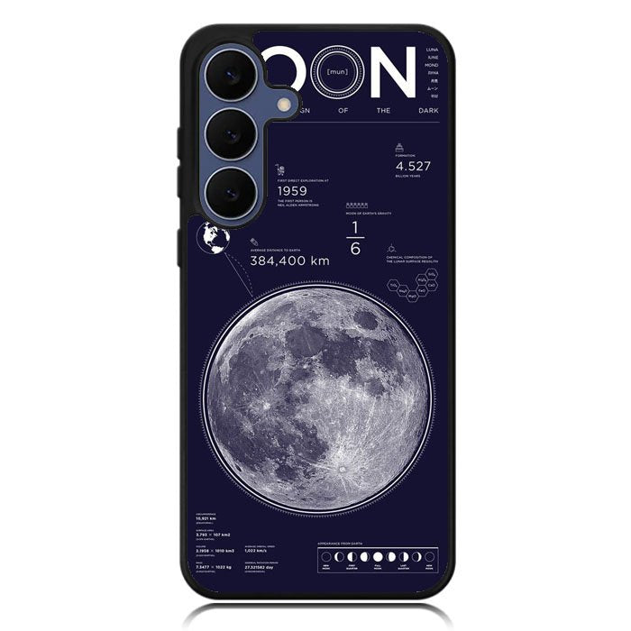 Nasa MOON The bright sign of the dark Samsung Galaxy S25 FE Case OV9915