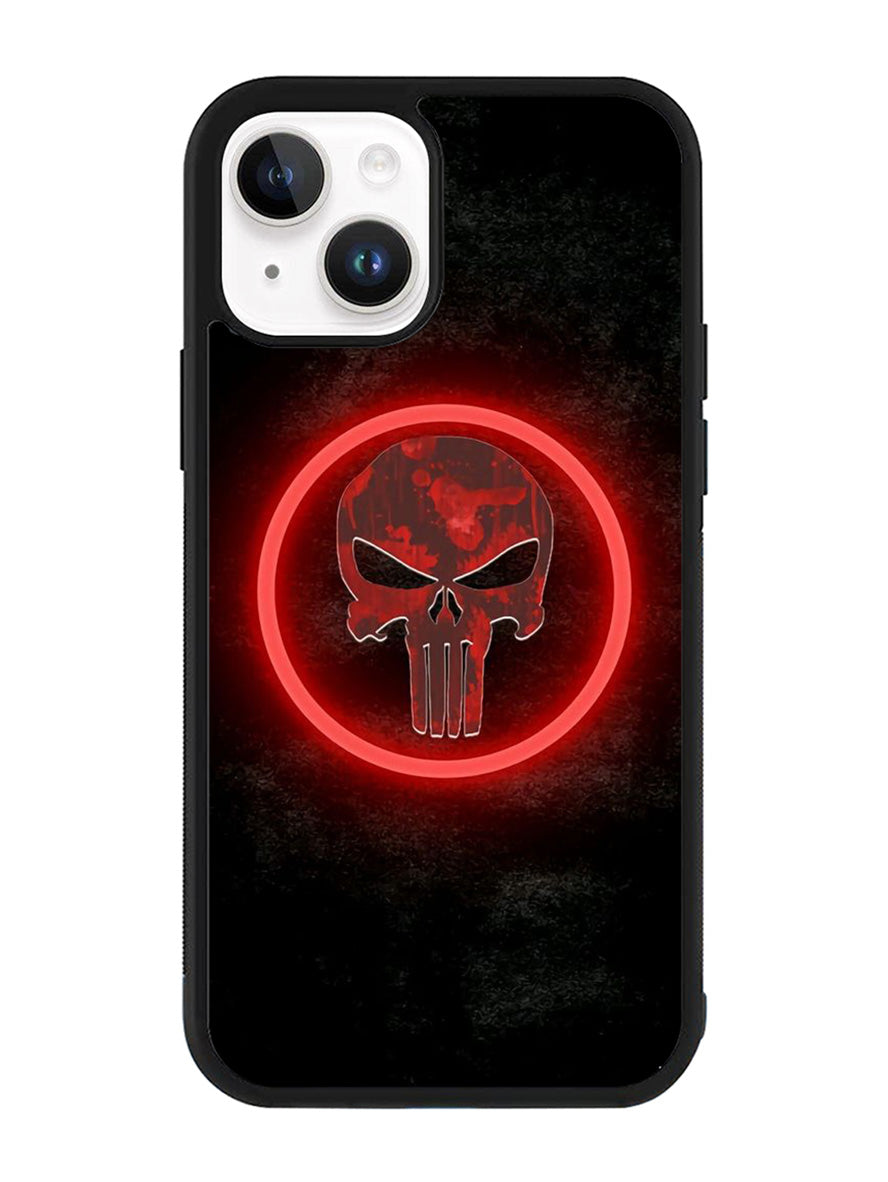 Punisher Red Glow iPhone 14 Case QC9919