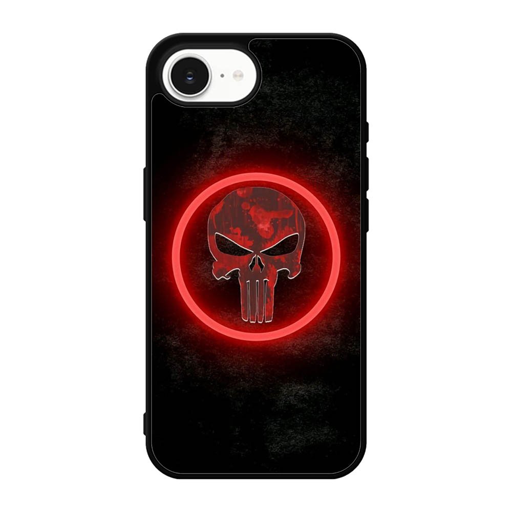 Punisher Red Glow iPhone 17e Case OV9919