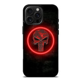 Punisher Red Glow iPhone 16 Pro Case OV9919