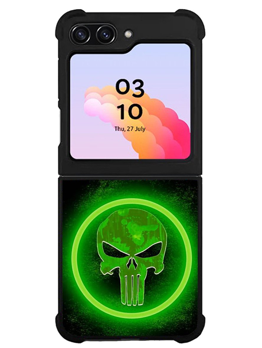 Punisher Green Glow Samsung Galaxy Z Flip 5 5G 2023 Case OV9918