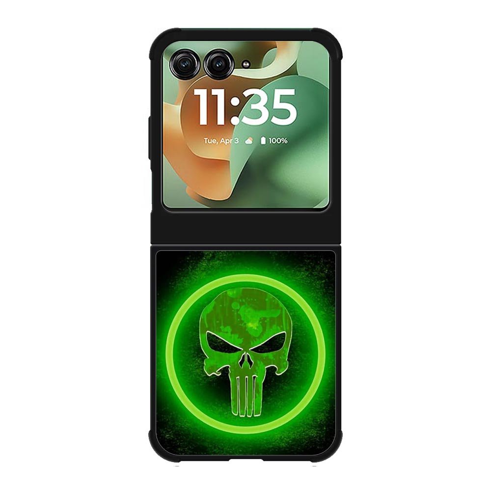 Punisher Green Glow Motorola Moto RAZR 2025 Case OV9918