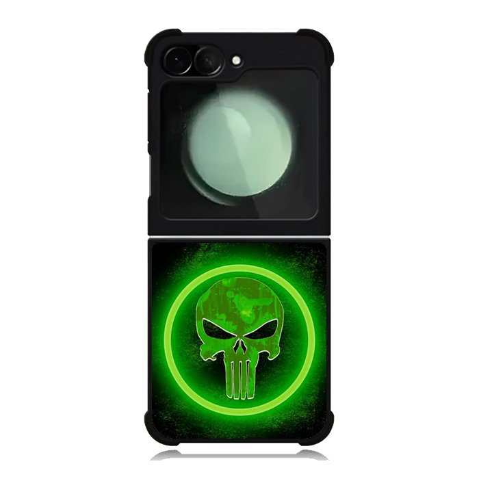 Punisher Green Glow Samsung Galaxy Z Flip 6 5G 2024 Case OV9918