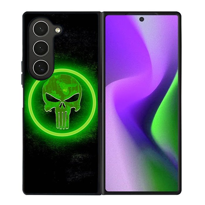 Punisher Green Glow Samsung Galaxy Z Fold 6 5G 2024 Case OV9918