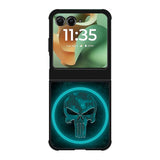 Punisher Blue Glow Motorola Moto RAZR 2025 Case OV9917
