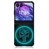Punisher Blue Glow Motorola Moto Razr Plus 2024 , Moto Razr+ 2024 Case OV9917