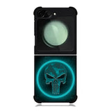 Punisher Blue Glow Samsung Galaxy Z Flip 6 5G 2024 Case OV9917