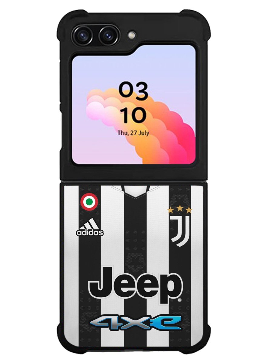 Juventus 2021-2022 Home Jersey Samsung Galaxy Z Flip 5 5G 2023 Case OV8785