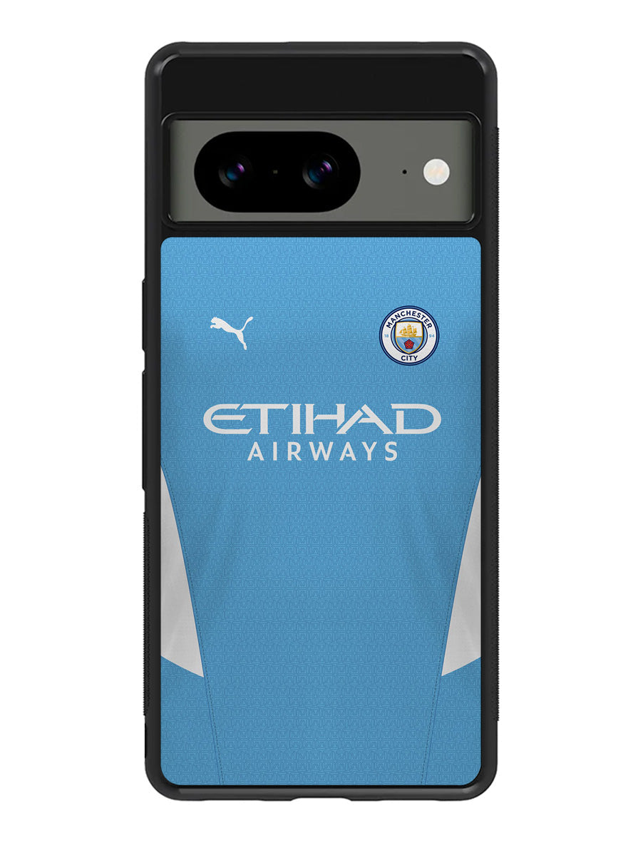 Manchester City 2021-2022 Home Jersey Google Pixel 8 Case QC8800