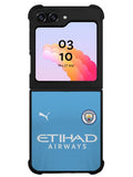 Manchester City 2021-2022 Home Jersey Samsung Galaxy Z Flip 5 5G 2023 Case OV8800