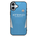 Manchester City 2021-2022 Home Jersey iPhone 16 Plus Case QC8800