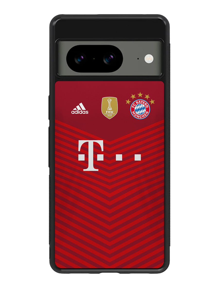 FC Bayern Munchen 2021-2022 Home Jersey Google Pixel 8 Case QC8797