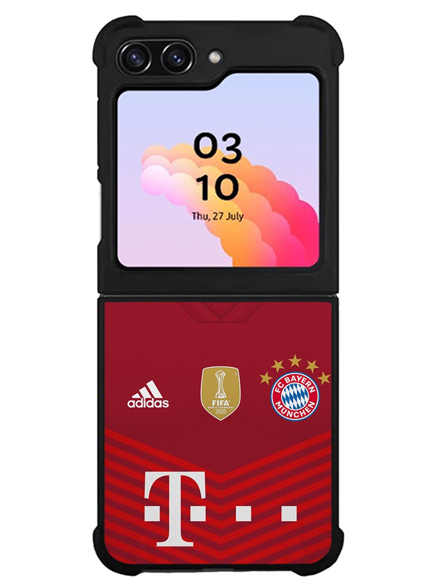 FC Bayern Munchen 2021-2022 Home Jersey Samsung Galaxy Z Flip 5 5G 2023 Case OV8797