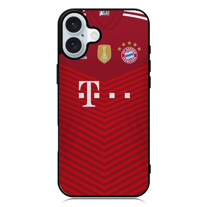 FC Bayern Munchen 2021-2022 Home Jersey iPhone 16 Case QC8797