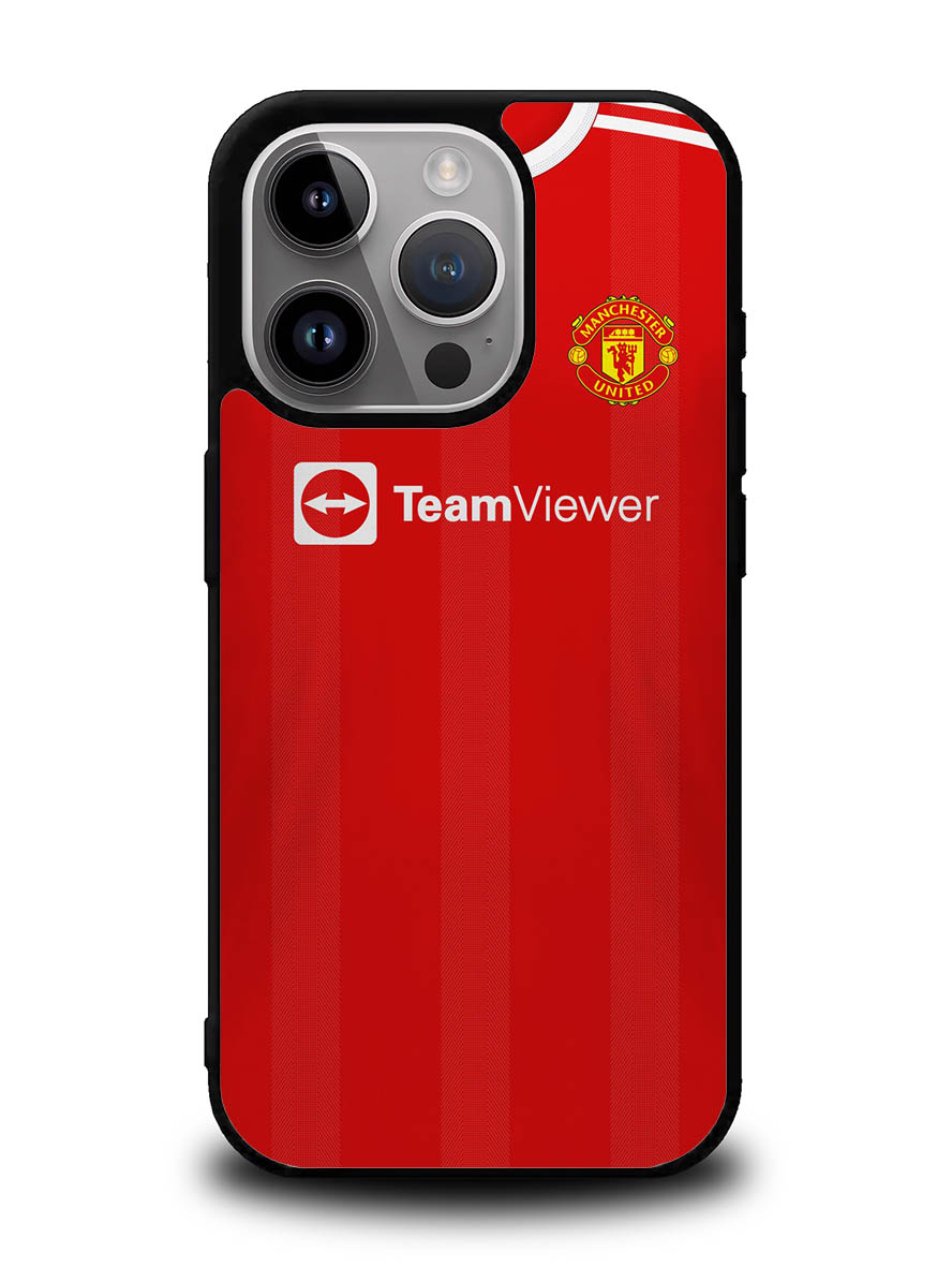 Manchester United 2021-2022 Home Jersey iPhone 16 Pro Case OV8801