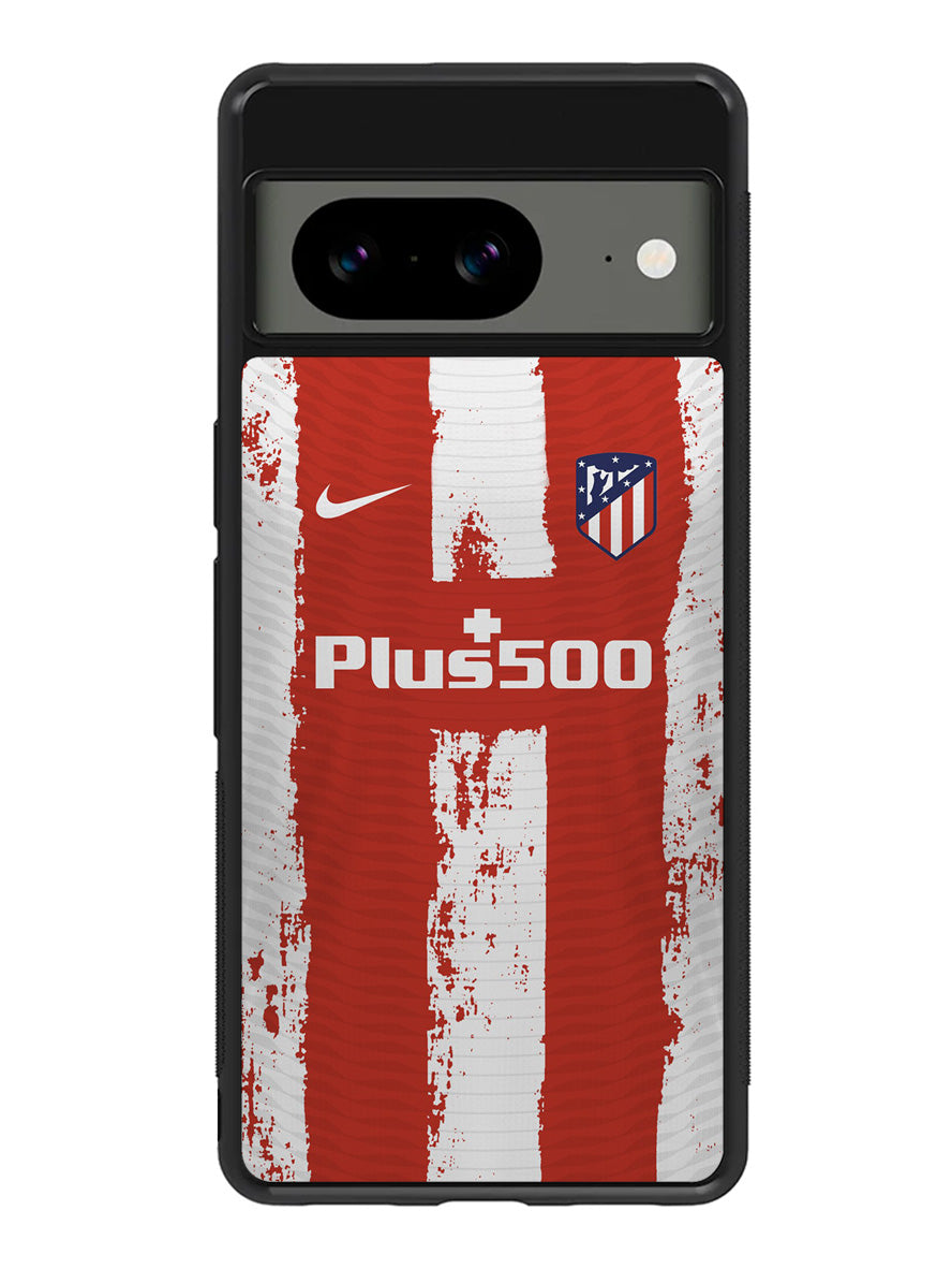 Atletico Madrid 2021-2022 Home Jersey Google Pixel 8A Case QC8791