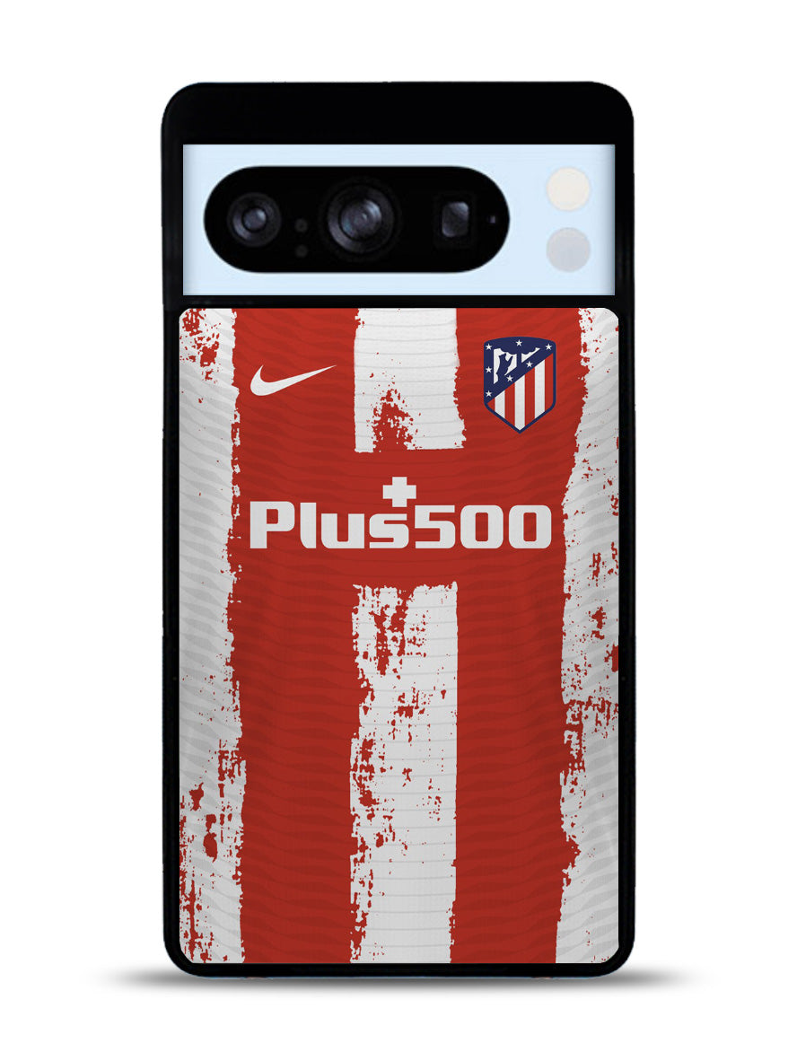 Atletico Madrid 2021-2022 Home Jersey Google Pixel 8 Pro Case QC8791