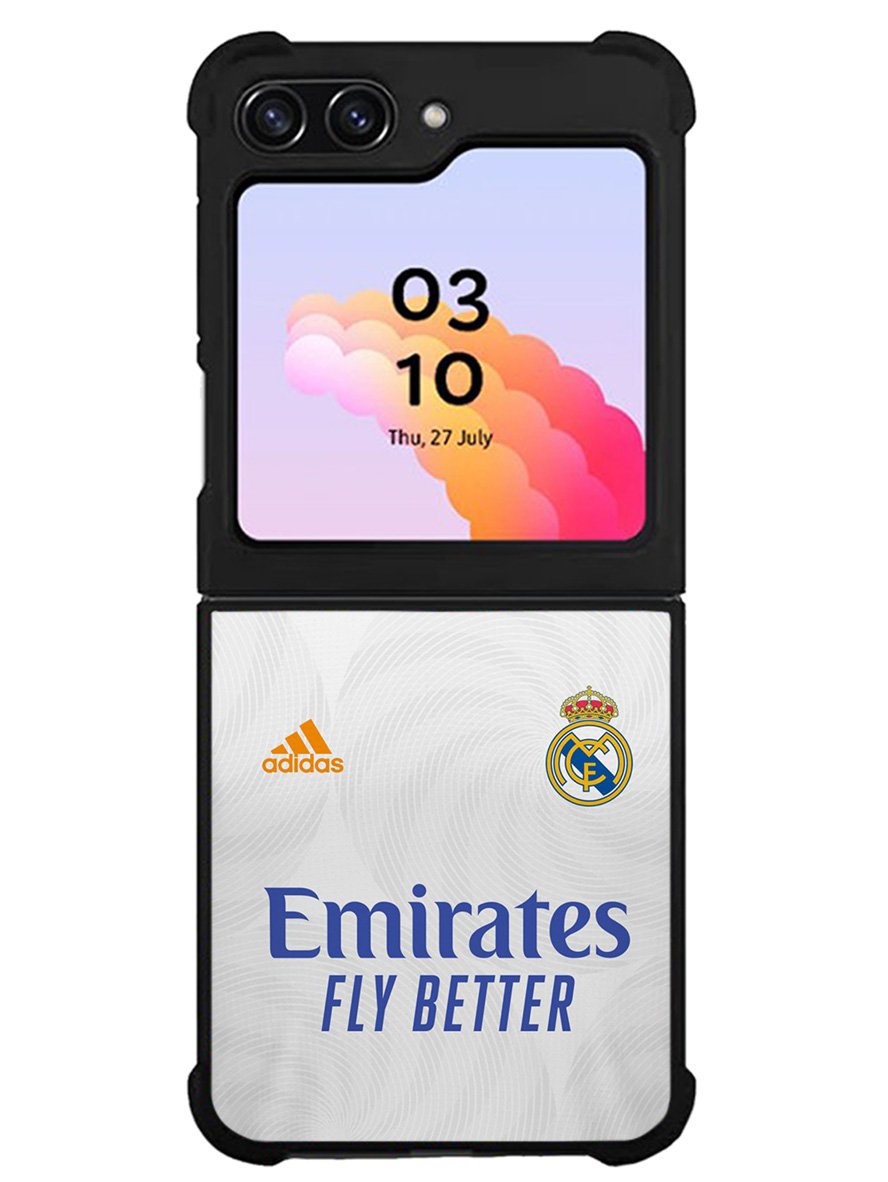 Real Madrid 2021-2022 Home Jersey Samsung Galaxy Z Flip 5 5G 2023 Case OV8805