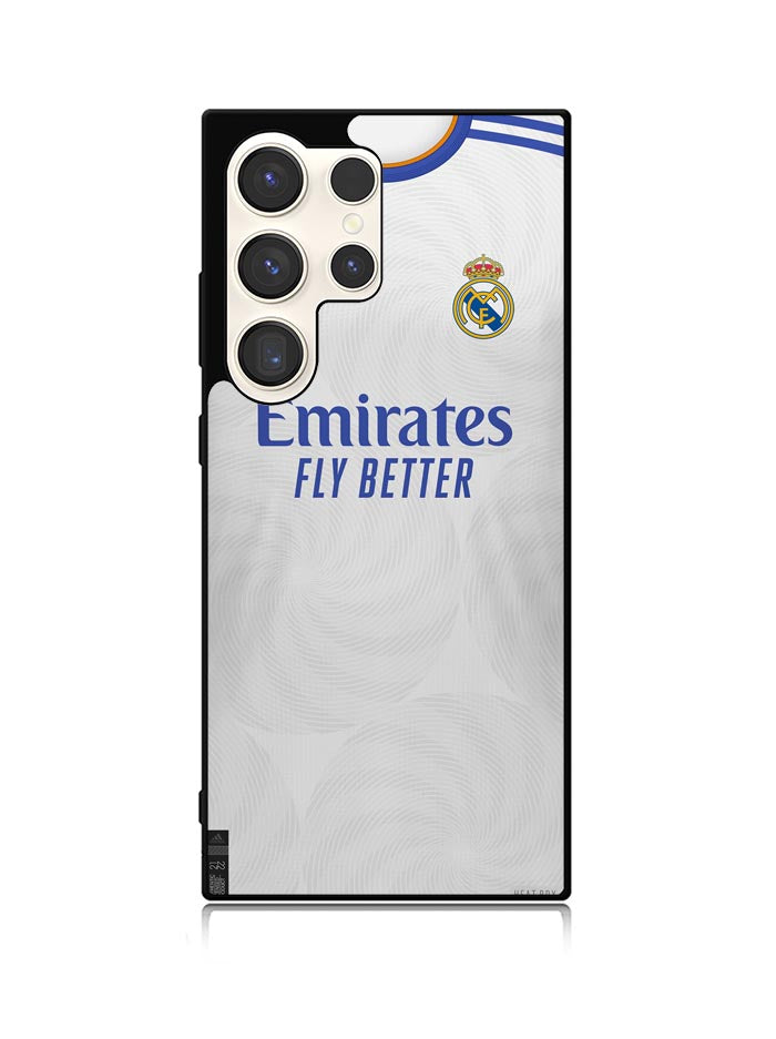 Real Madrid 2021-2022 Home Jersey Samsung Galaxy S25 Ultra 5G Case QC8805