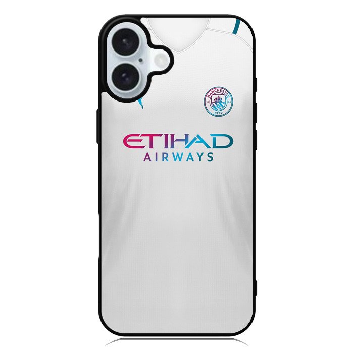 Manchester City 2021-2022 Away Jersey iPhone 16 Case QC8817