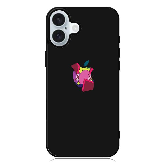Kaws Apple Logo iPhone 16 Plus Case QC8816
