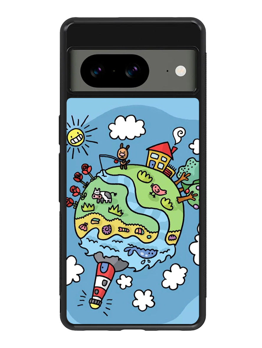 Cute Doodle Art Google Pixel 8 Case QC8813
