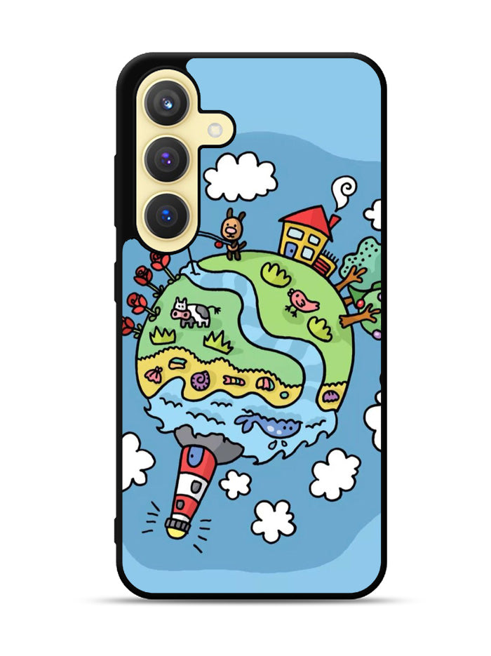 Cute Doodle Art Samsung Galaxy S25 Plus 5G , Samsung Galaxy S25+ 5G Case OV8813