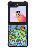 Cute Doodle Art Samsung Galaxy Z Flip 5 5G 2023 Case OV8813