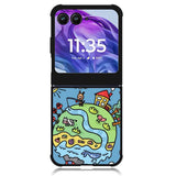 Cute Doodle Art Motorola Moto Razr Plus 2024 , Moto Razr+ 2024 Case OV8813