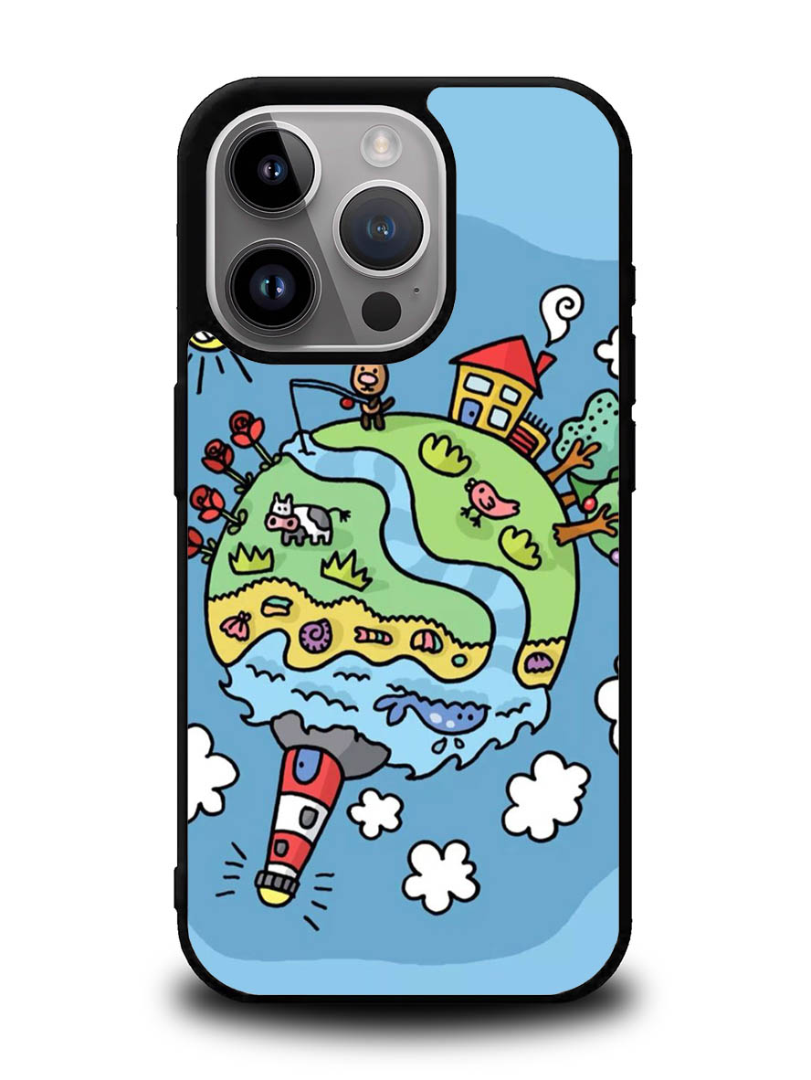Cute Doodle Art iPhone 16 Pro Case OV8813