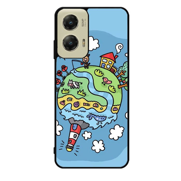 Cute Doodle Art Motorola Moto G Stylus 5G 2024 Case OV8813
