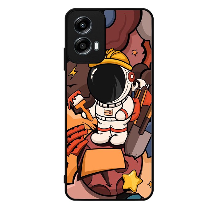 Cute Astronaut Builder Motorola Moto G Play 2024 Case OV8809