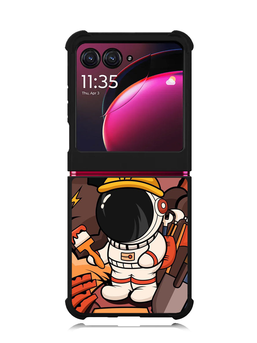 Cute Astronaut Builder Motorola Moto Razr Plus 2023 , Moto Razr+ 2023 Case OV8809