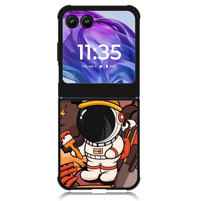 Cute Astronaut Builder Motorola Moto Razr Plus 2024 , Moto Razr+ 2024 Case OV8809