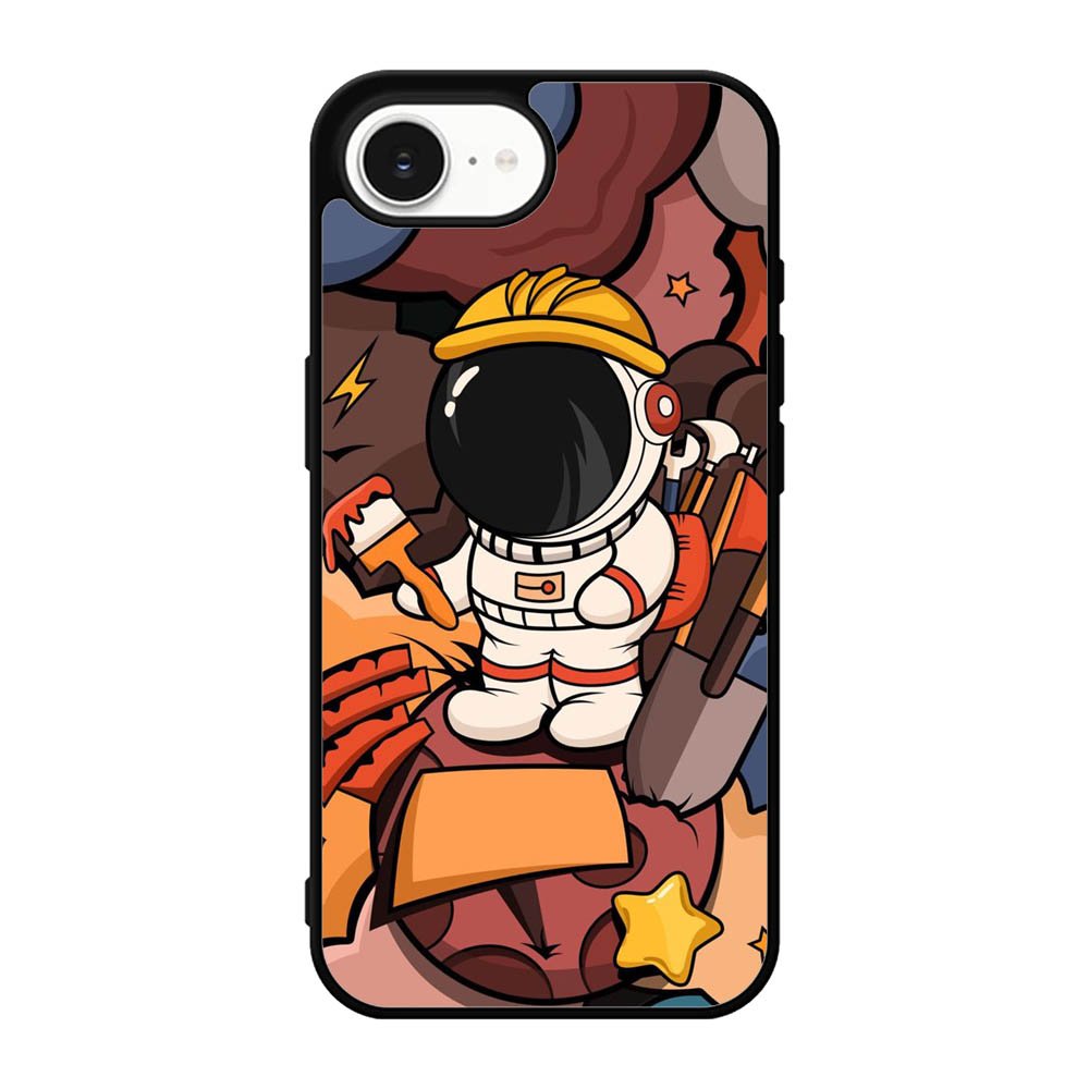 Cute Astronaut Builder iPhone 17e Case OV8809