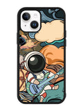 Cute Guitar Astronaut iPhone 14 Plus Case QC8814