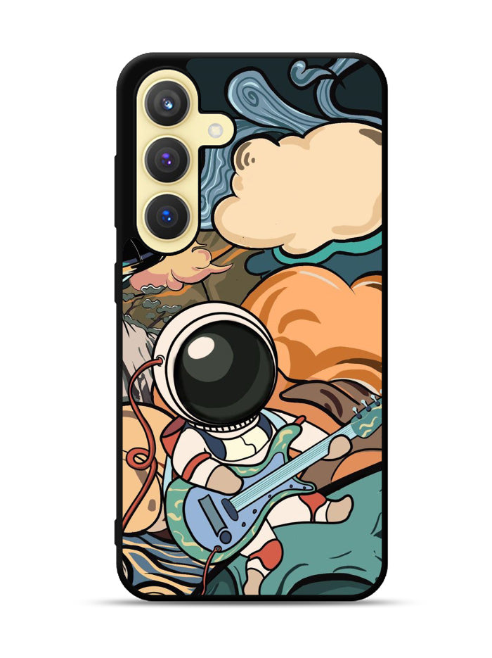 Cute Guitar Astronaut Samsung Galaxy S25 Plus 5G , Samsung Galaxy S25+ 5G Case OV8814
