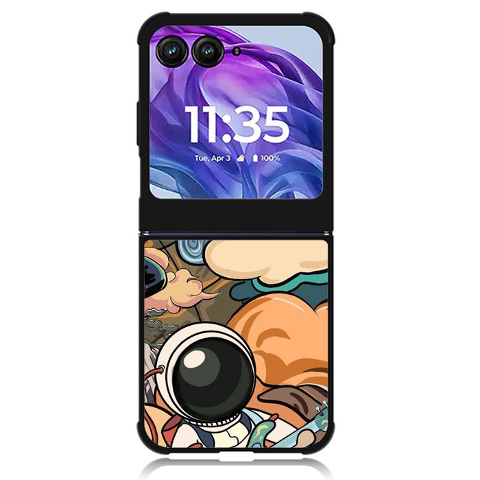 Cute Guitar Astronaut Motorola Moto Razr Plus 2024 , Moto Razr+ 2024 Case OV8814