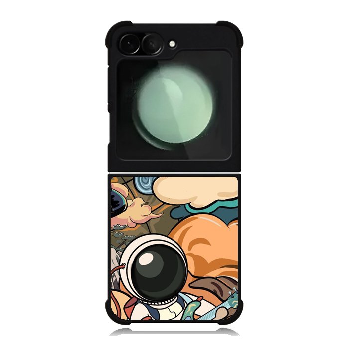 Cute Guitar Astronaut Samsung Galaxy Z Flip 6 5G 2024 Case OV8814