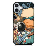 Cute Guitar Astronaut iPhone 16 Case QC8814
