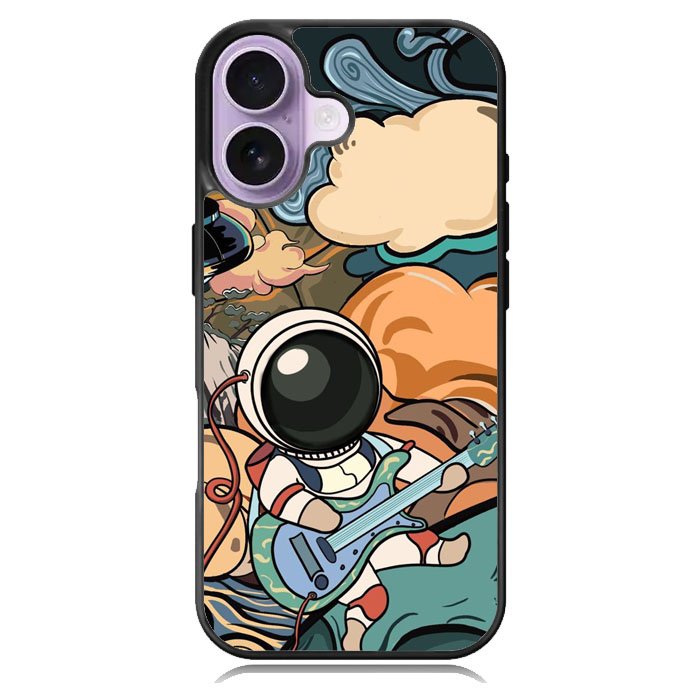 Cute Guitar Astronaut iPhone 17 Case OV8814