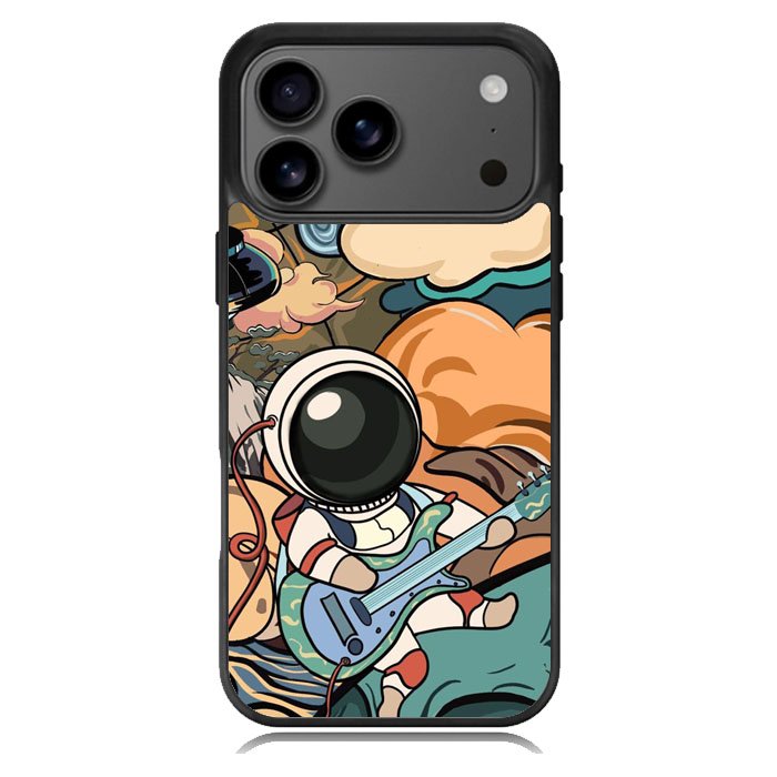 Cute Guitar Astronaut Samsung Galaxy S26 Ultra Case OV8814